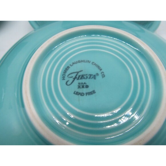 Homer Laughlin Fiesta Green Set Of 3 Cups And 3 Saucers - Picture 5 of 6